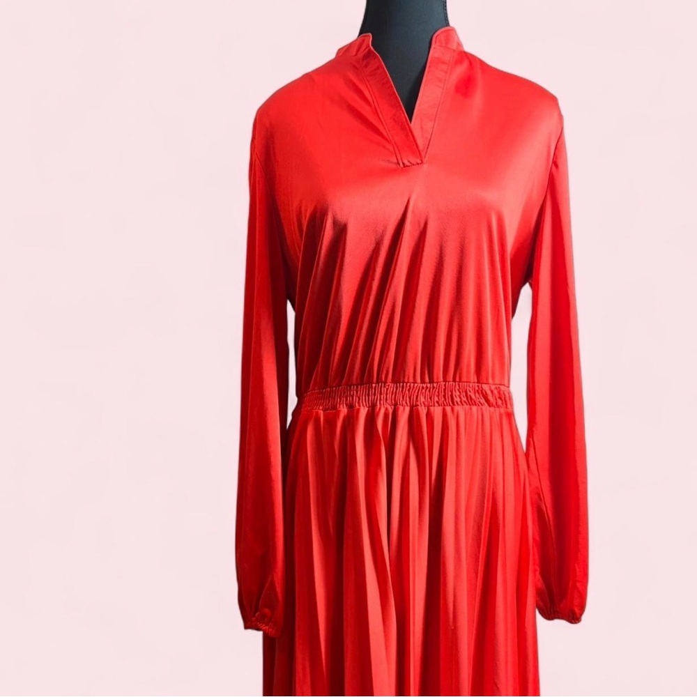 Vintage 60s Kate Windsor Red Dress